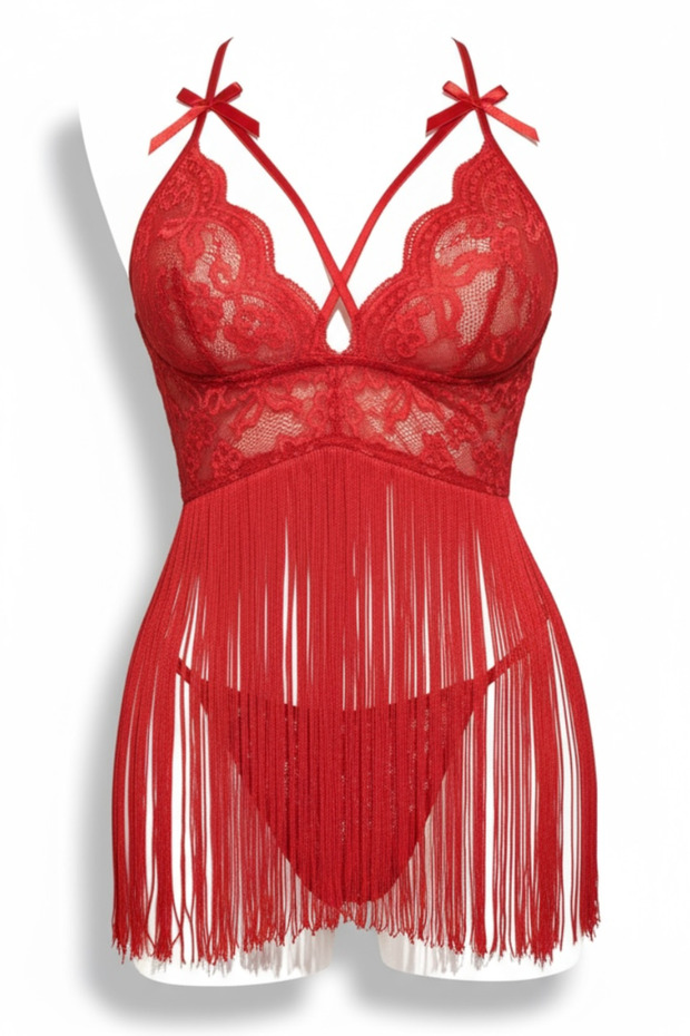 Thin strap nightgown - 3