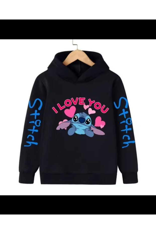 Style-X Printed Children's Sweatshirt with Hood, Unisex, 3-Ply Shardoon