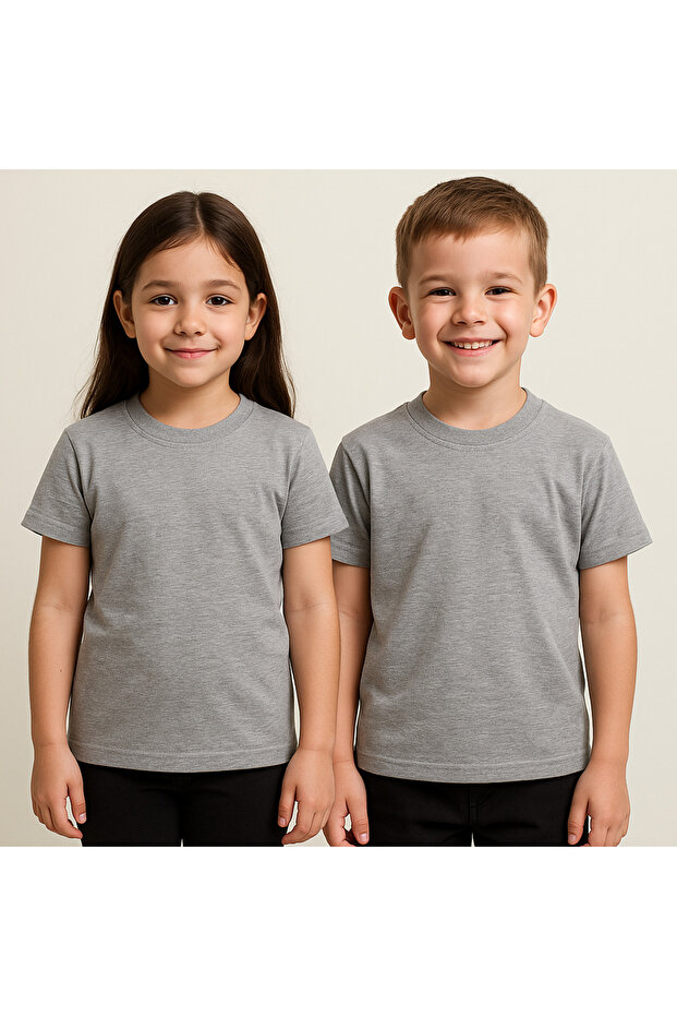 تي شيرت قطني أساسي كبير الحجم للجنسين من KIDS