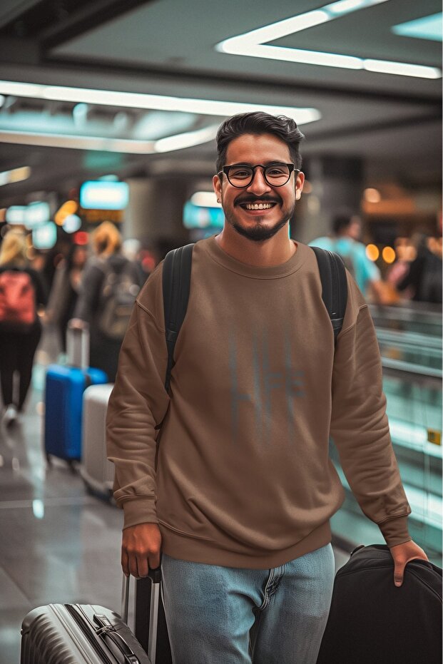 سترة رياضية بياقة دائرية مطبوعة ملونة من LIFE