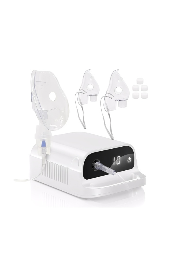 Nebulizer compressor with digital LCD display, Portable Compressor with Automatic power off function - 1