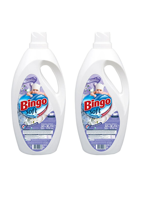 Soft Sensitive Çamaşır Yumuşatıcısı 3 lt x 2 Adet - 1
