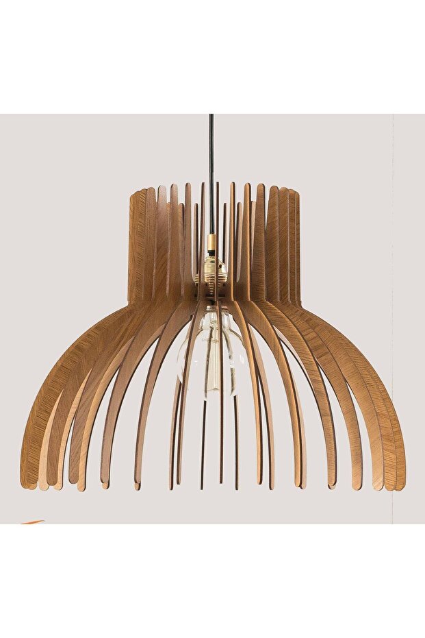 Ahşap Rustik Minimal Avize Salon Avize Rustik Avize - 6