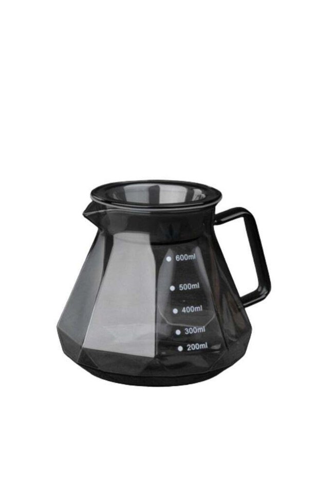 Heat Resistant Glass Coffee Server 02 Black