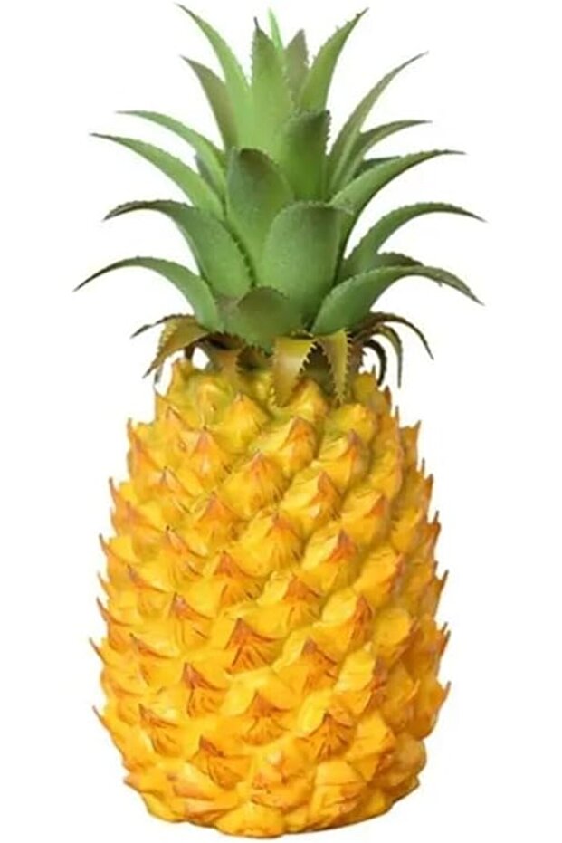 WALMOH Artificial Pineapple Fruit Ornament, 8.2 Inches and 3inches Diameter, Realistic Simulation, f