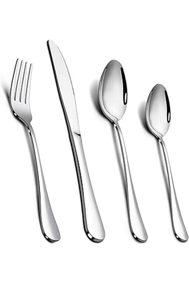 Cutlery Set, Onader Stainless Steel 24 Piece Cutlery Set for 6 People, Flatware Silverware Set with