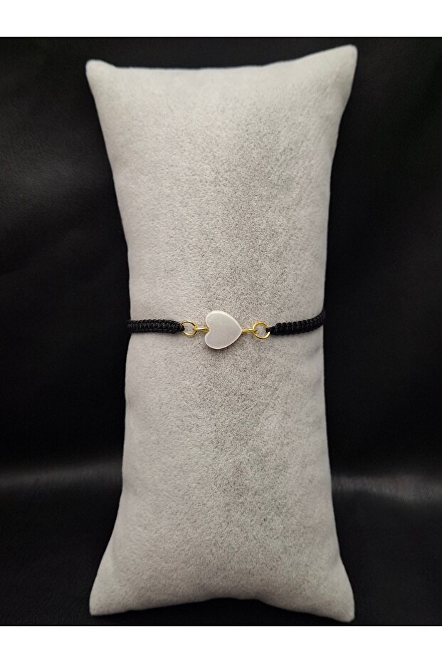 Heart Model Natural Stone Macrame Bracelet