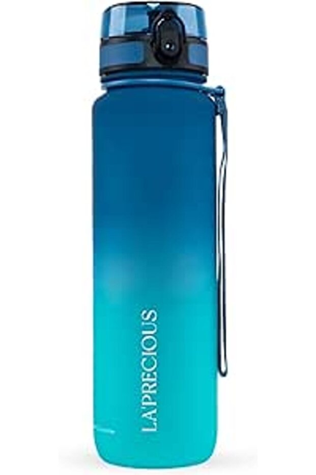 LA' PRECIOUS Water Bottle for Adults,1 liter-USA Tritan Material, Non-Toxic BPA Free, Fast Flow, Fli