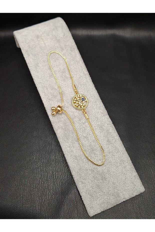 Gold Color Stone Tree of Life Model Bracelet