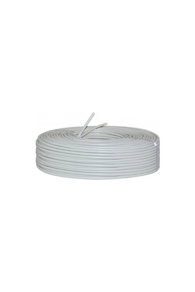 كابل CCTV فضي 100 متر (2+1) 2x0,22