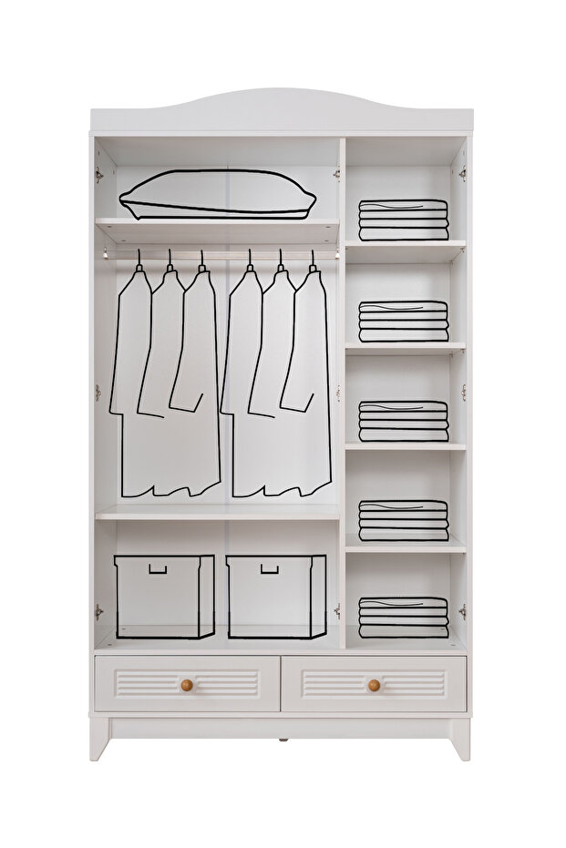 Allende Viya Bebek ve Çocuk Oda Takımı / Yatak ve 7 Parça Uyku Seti Dahil / Ücretsiz Kurulum - 4