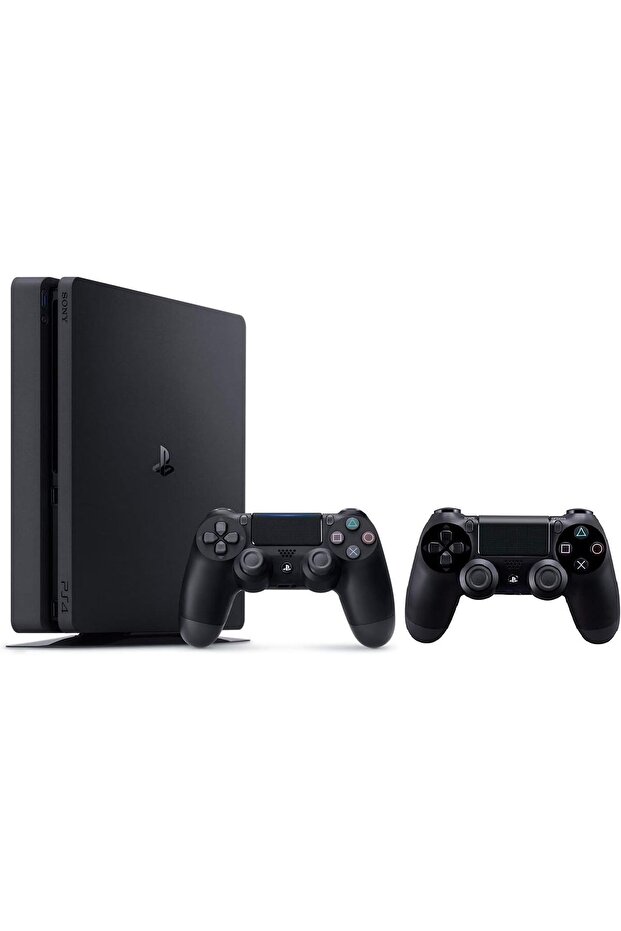 Sony PlayStation 4 PS4 500GB Slim with 2 Dual Shock Wireless Controllers