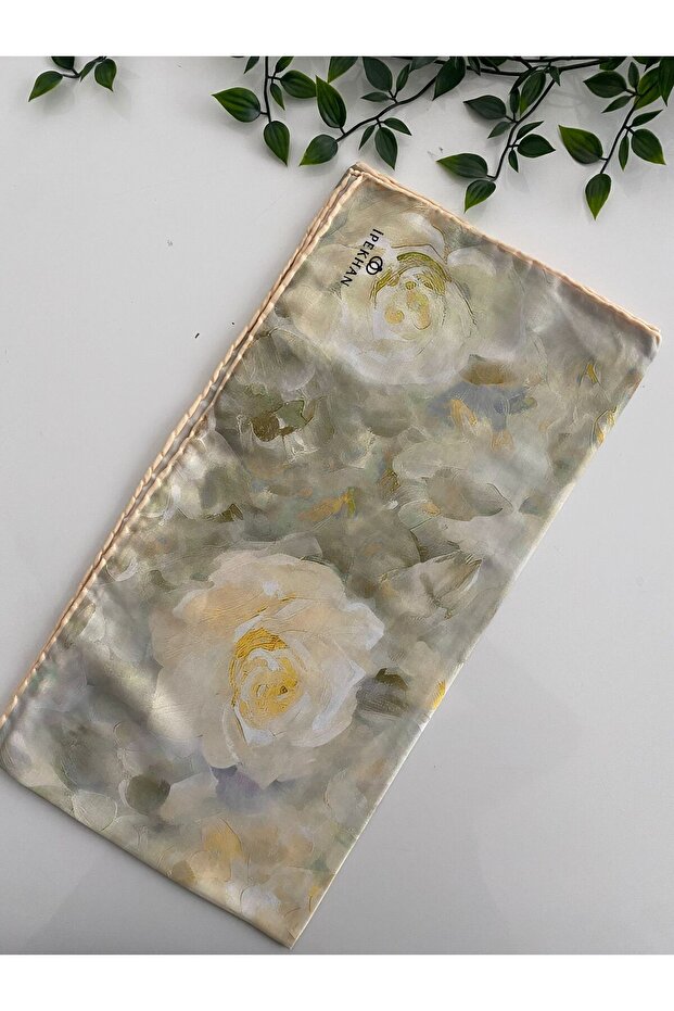 Gülnihal Desen İnce Pamuk Eşarp - 1