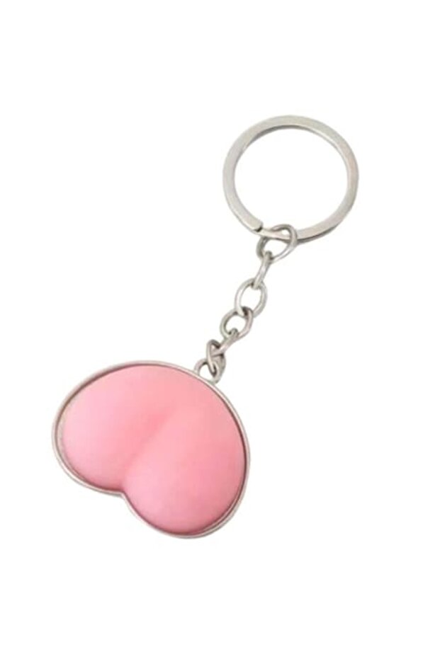 Breloc moale, tactil, roz - 1