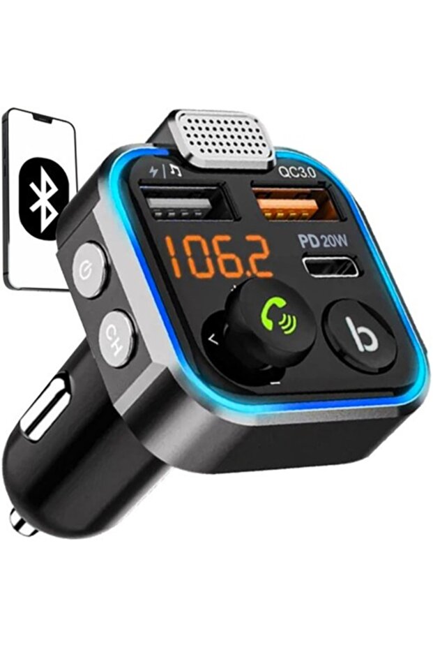 Incarcator auto modulator FM, Bluetooth, IOS si Android - 3
