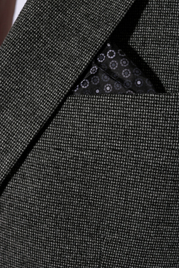 Regular Fit Desenli Kışlık Ceket 4 Drop - 4