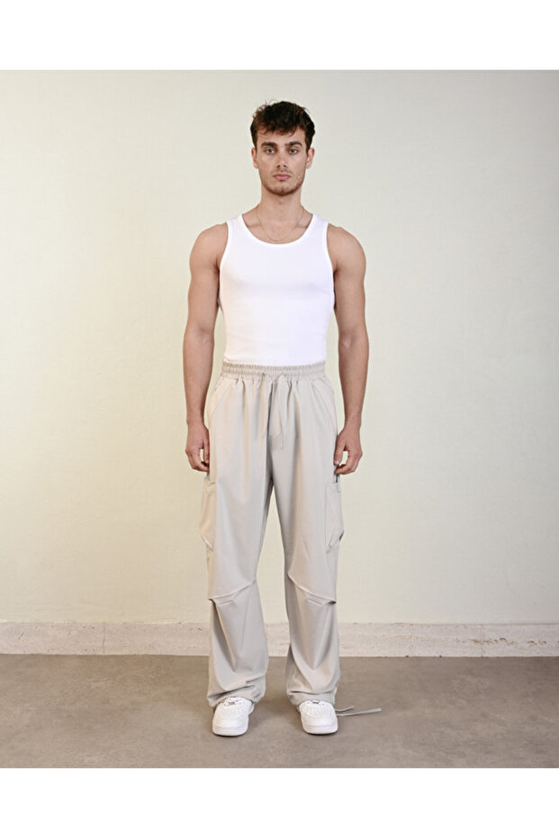 بنطلون كاجوال برباط للرجال - 1