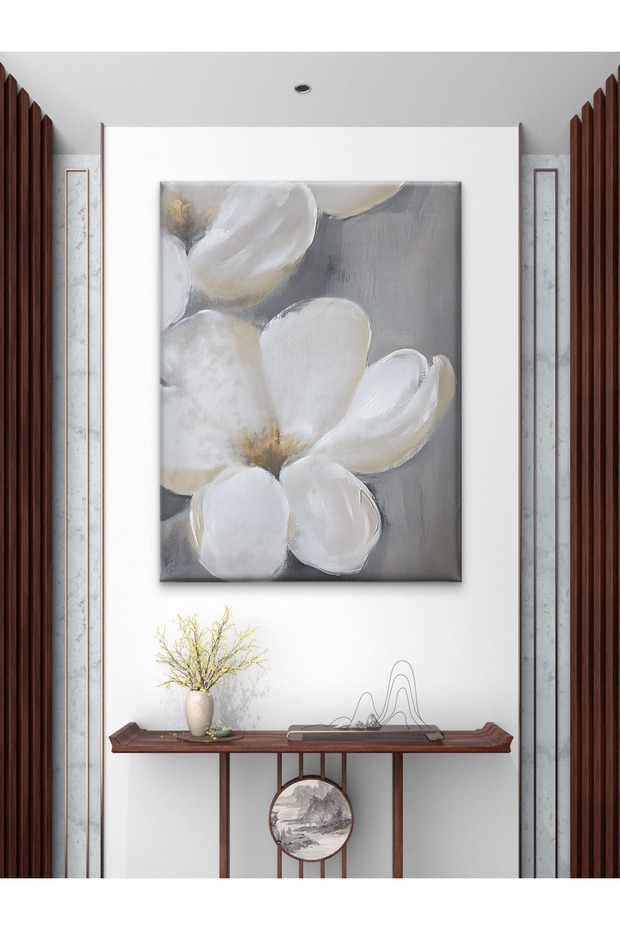 ÇİÇEK BASKI KANVAS TABLO - 4