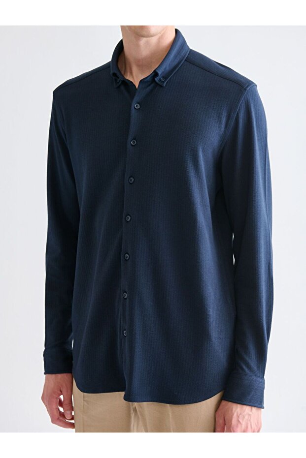 SOUTHBLUE Slim Fit Uzun Kollu Erkek Gömlek - 3