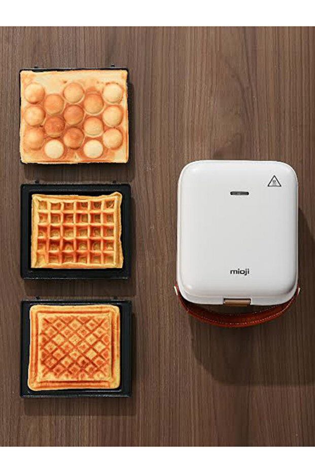 Mioji Mio Wt2 Multi-Function Waffle and Toast Maker – 3 Different Plates, Non-Stick, Compact Design - 1