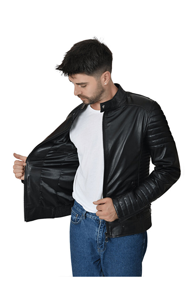 سترة جلدية للرجال 172 - 4