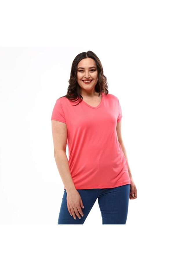 Mercan penye viskon tshirt