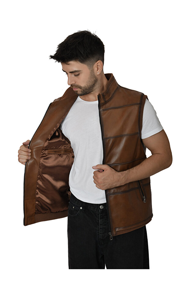 سترة جلدية للرجال 2507 - 4