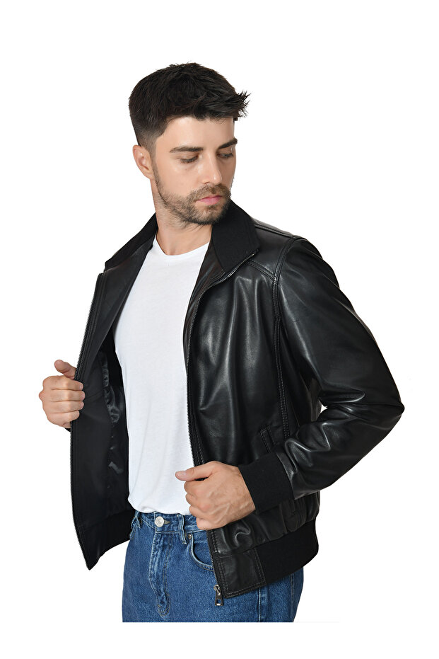 Men's Leather Jacket 2525 - 3