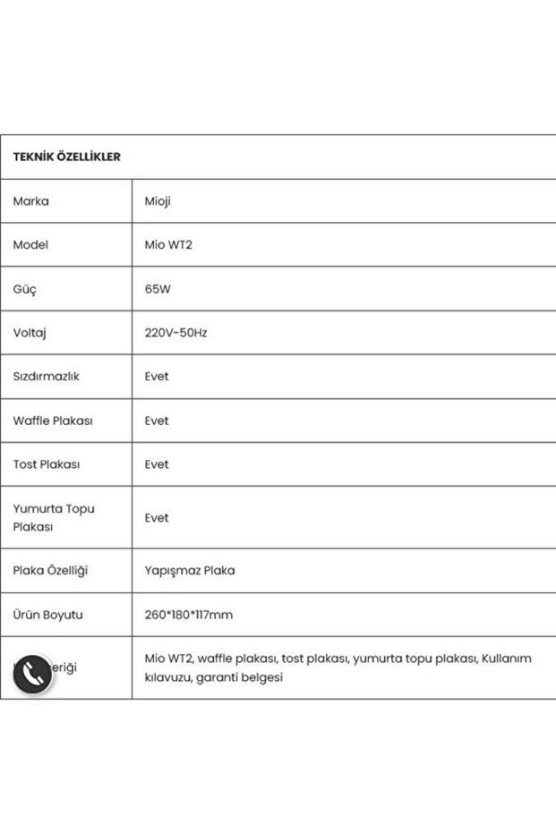 Mioji Mio Wt2 Multi-Function Waffle and Toast Maker – 3 Different Plates, Non-Stick, Compact Design - 7
