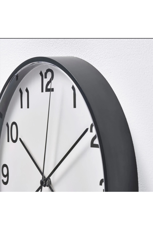 PLUTTIS duvar saati, siyah, 28 cm - 3