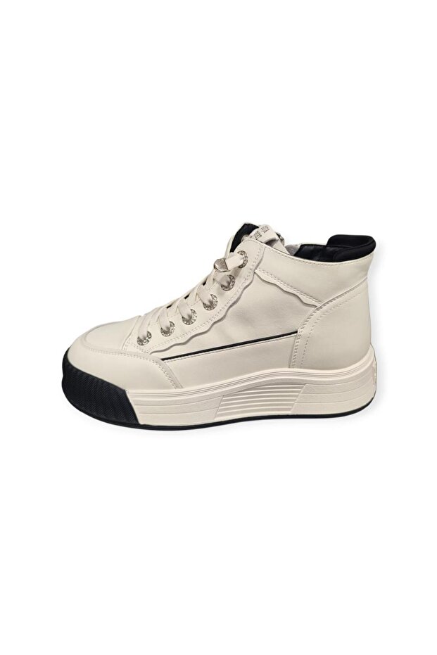 25K334 Thick Sole Ankle-Length Women's Sneakers Boots