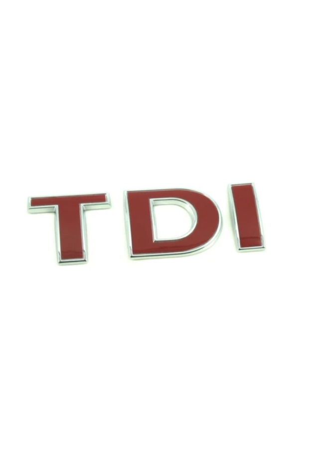 حروف كروم لصندوق السيارة (TDI RED) متوافقة مع كرافتر 2007>2011