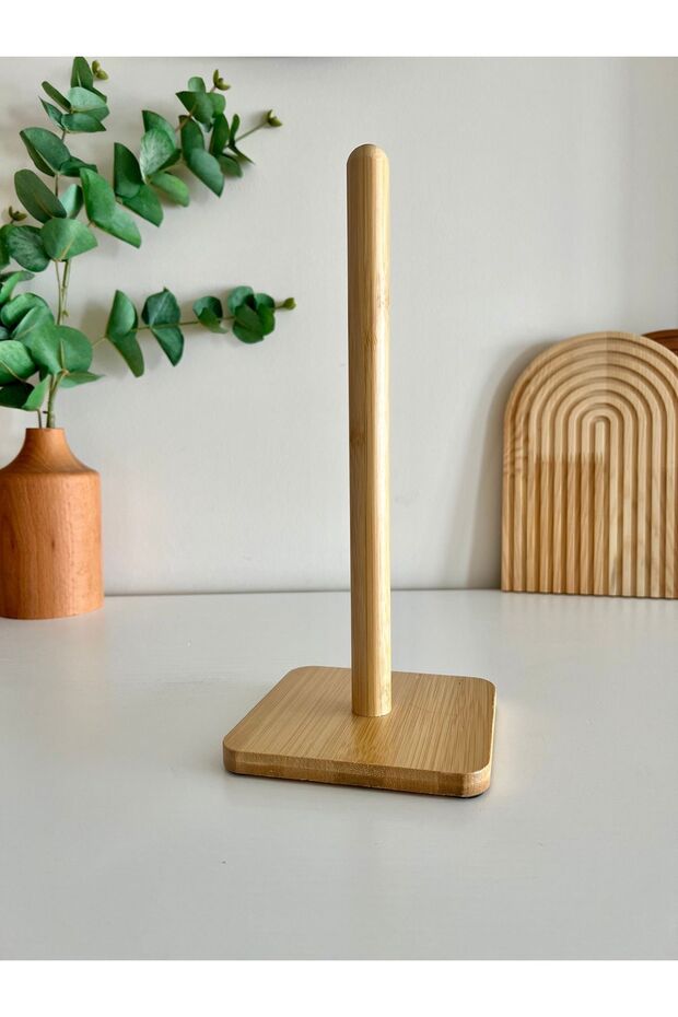 Bambu Kağıt Havluluk, Rulo Kağıt Havlu Tutacağı Kare - 2