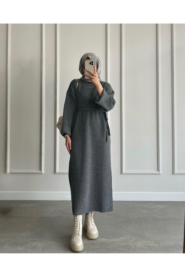 elbise fitilli triko kumaş - 1