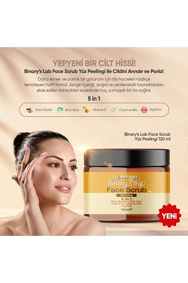 Binary's lab face scrub 120ml - 2