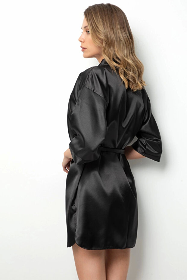 Rochie scurtă din satin Nilay 652 - 3