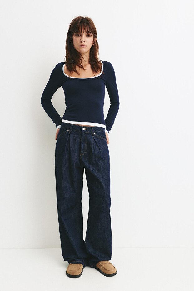 Çift katlı uzun kollu tişört - 2