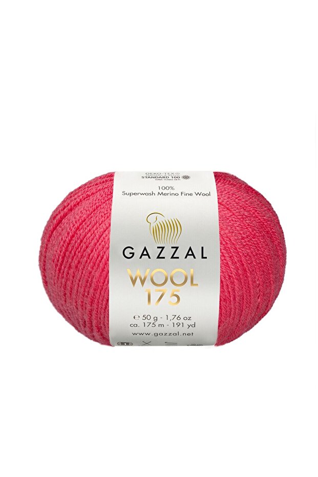 Wool 175 100% Superwash Merino Wool – Knitting Yarn, 50g / 175m-332-1 Piece