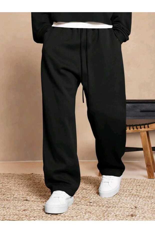 Men's Baggy Sweatpants 2 Thread Wide Leg Full Length22095