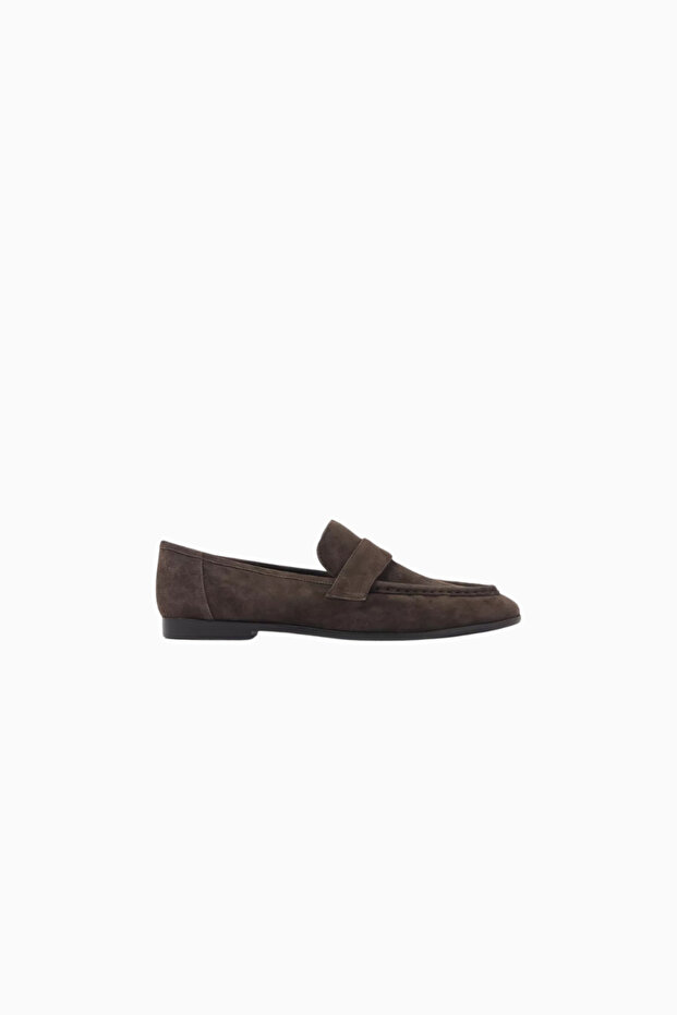 Arrow Suede Handmade, Elegant Penny Detailed Slip-On Loafer