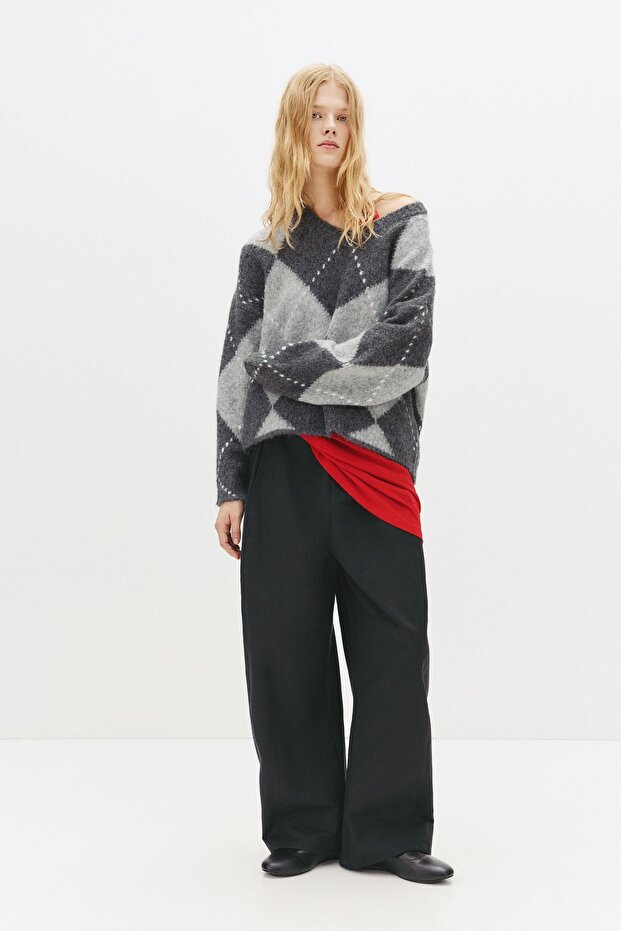 Baklava desenli kazak - 3