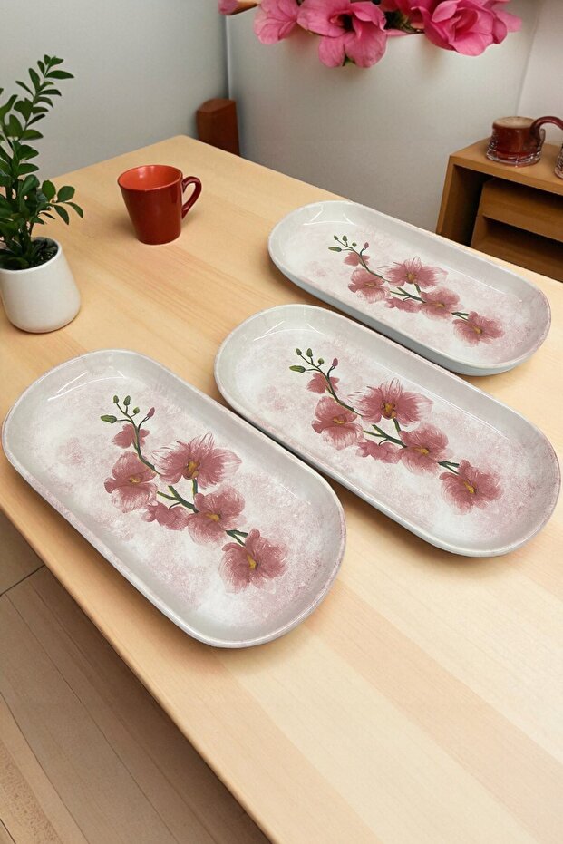 Fiore Noyan Kayık Salad Plate 26cm 3 Pieces