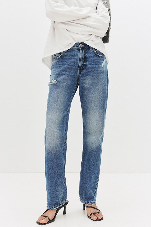 Orta bel slim fit jean - 5