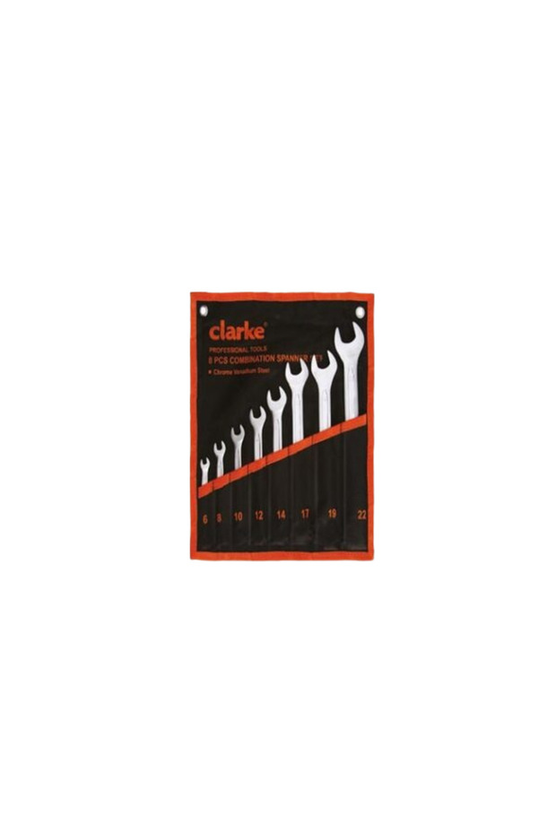 CSS6-22C COMB. SPANNER SET 6MM - 22MM (6,8,10,12,14,17,19,22) 8pc set