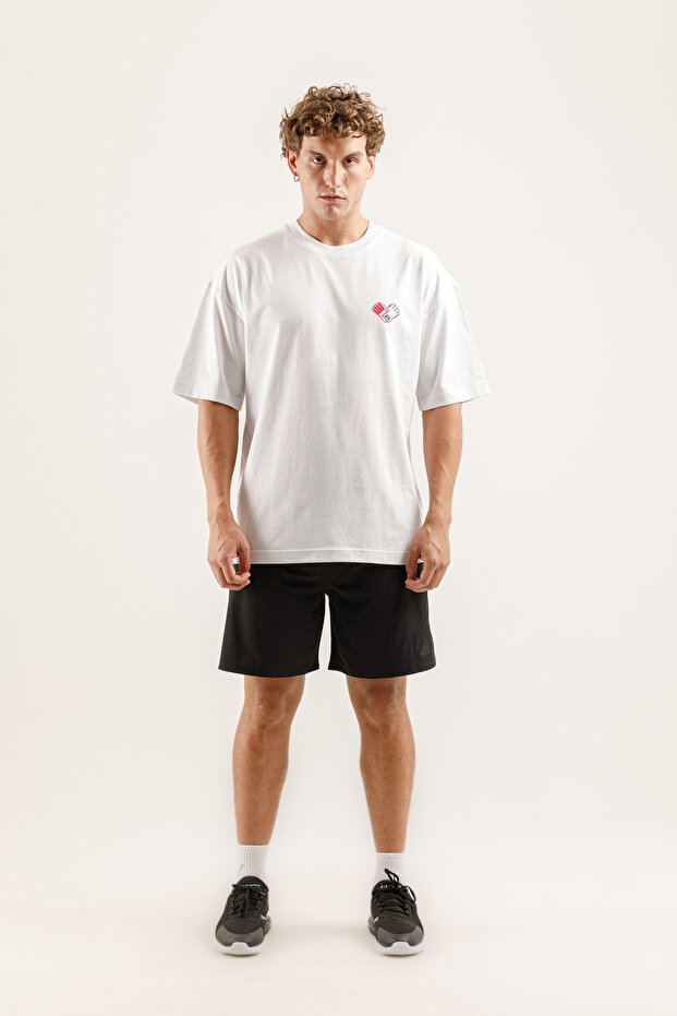 Afn Arena Fight Nights Oversize Embroidered Printed Unisex T-Shirt –