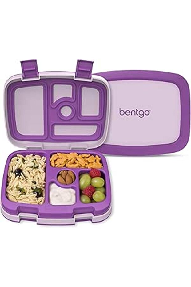 Bentgo® Kids Leak-Proof, 5-Compartment Bento-Style Kids Lunch Box - Ideal Portion Sizes for Ages 3