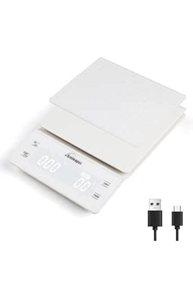Smleapcc Coffee Scale with timer,0.1g/3kg High Precision Small Multifunctional Digital Kitchen Food