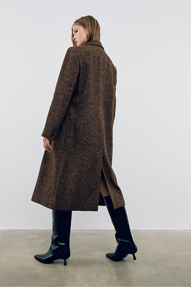 Oversize balıksırtı kaban - 5