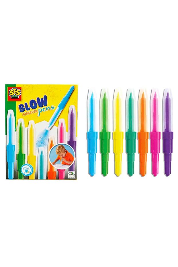 قلم هوائي قابل للغسل، مجموعة من 7 قطع