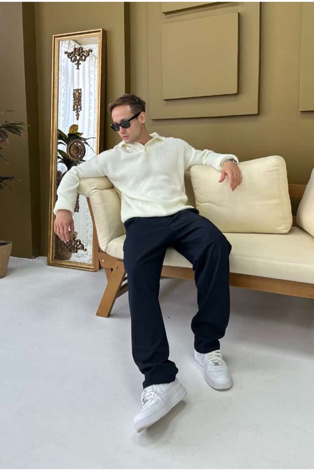 Polo Yaka Oversize Kazak - 4